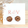 Aztec Sun and Moon Stud Earrings Wooden Jewellery - ET15109 - Robin Valley Official Store