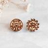 Aztec Sun and Moon Stud Earrings Wooden Jewellery - ET15109 - Robin Valley Official Store