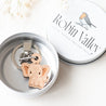 Baby Elephant Cherry Wood Keyring - KL20015 - Robin Valley Official Store