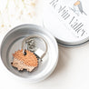 Best Friends Hedgehog Cherry Wood Keyring - Robin Valley Official Store