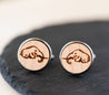 Elephant Cherry Wood Cufflinks - CL30091 - Robin Valley Official Store