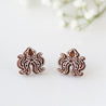 Giant Squid Cherry Wood Stud Earrings - ES13052 - Robin Valley Official Store