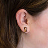 Ginger Cat Cherry Wood Earrings -EL10174 - Robin Valley Official Store