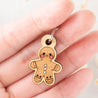 Gingerbread Man Cherry Wood Keyring - KT25058 - Robin Valley Official Store