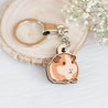 Guinea Pig Cherry Wood Keyring - KL20166 - Robin Valley Official Store