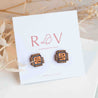 Hand-Painted Computer Chips Wooden Earrings Eco- Jewellery - PET15200 - Robin Valley Official Store