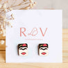 Hand-painted Frida Kahlo Inspired Earrings - PEO14067 - Robin Valley Official Store