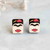 Hand-painted Frida Kahlo Inspired Earrings - PEO14067 - Robin Valley Official Store