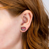 red panda earrings
