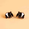 Hand-painted Tapir Earrings Cherry Wood Earrings - PEL10188 - Robin Valley Official Store