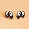 Hand-painted Walking Panda Earrings Wooden Jewellery - PEL10251 - Robin Valley Official Store