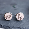 Howling Wolf Cherry Wood Cufflinks -CL30113 - Robin Valley Official Store