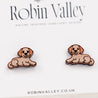 Labrador Puppy Dog Wooden Earrings -EL10050 - Robin Valley Official Store