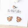 Little Elephant Wooden Earrings - EL10015 - Robin Valley Official Store
