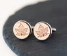 Maple Leaf Cherry Wood Cufflinks - CO34095 - Robin Valley Official Store