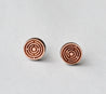 Maze Cherry Wood Stud Earrings - ET15093 - Robin Valley Official Store