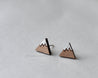Mountain Cherry Wood Stud Earrings - ET15016 - Robin Valley Official Store