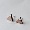 Mountain Cherry Wood Stud Earrings - ET15016 - Robin Valley Official Store