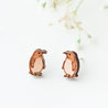 Penguin Wooden Earrings - EB12001 - Robin Valley Official Store