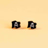 Pirate Flag Cross Skull Stud Earrings - PET15172 - Robin Valley Official Store