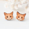Ragdoll Cat Wooden Earrings -EL10064 - Robin Valley Official Store