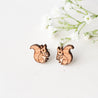 Red Squirrel Wooden Earrings -EL10021 - Robin Valley Official Store