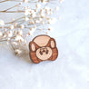 Rolling Panda Cherry Wood Pin Badge - PL40186 - Robin Valley Official Store