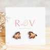Running Horse Cherry Wood Earrings - EL10201 - Robin Valley Official Store