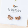 Sleeping Sloth Wooden Earrings -EL10011 - Robin Valley Official Store