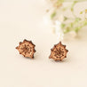 Spider Web Cherry Wood Stud Earrings - ET15133 - Robin Valley Official Store