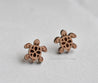 Turtle Cherry Wood Stud Earrings - ES13004 - Robin Valley Official Store
