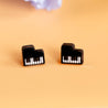 piano stud earrings piano lover gift