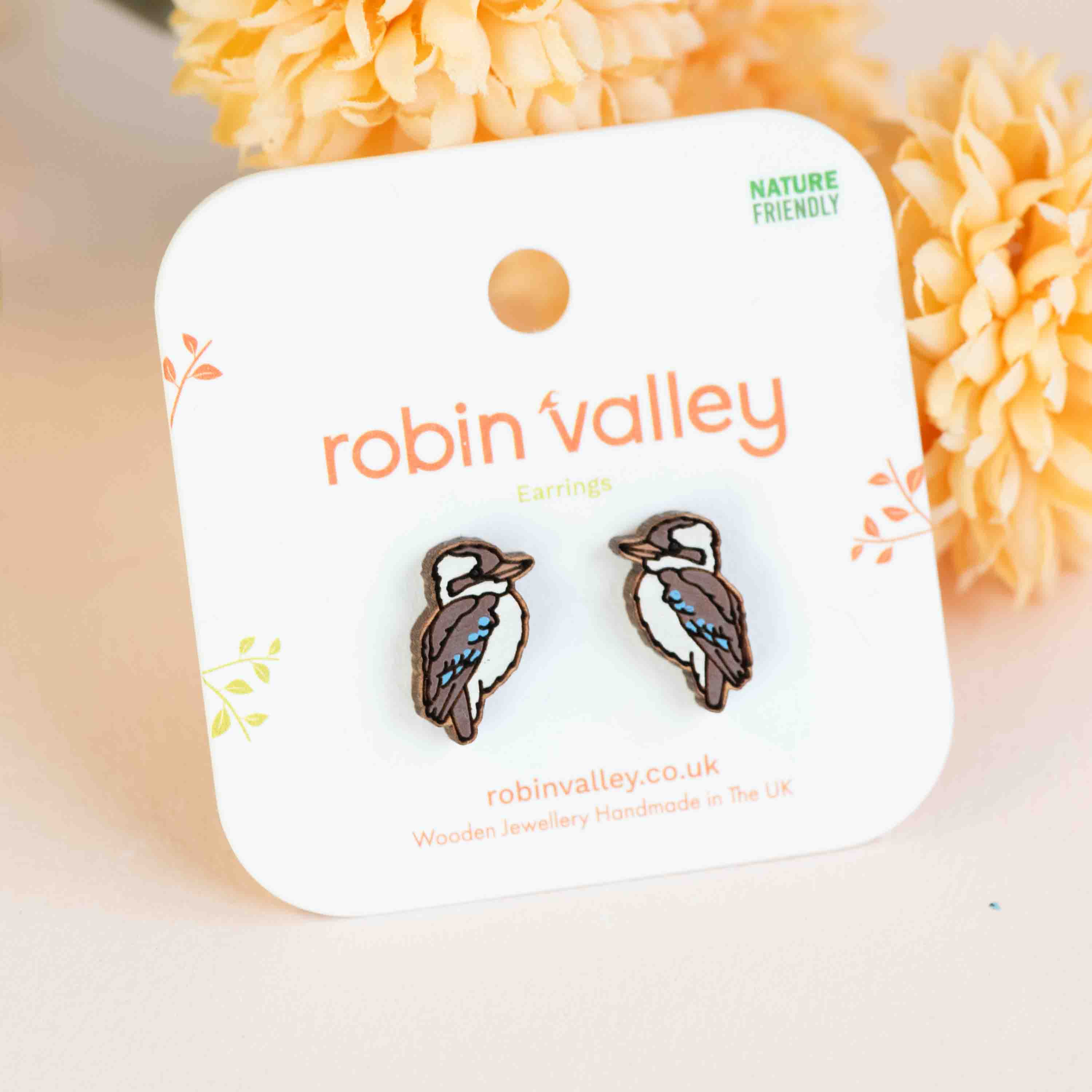 Kookaburra Bird Earrings - PEB12077