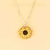 handmade sunflower necklace