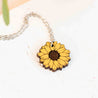 sunflower pendant necklace