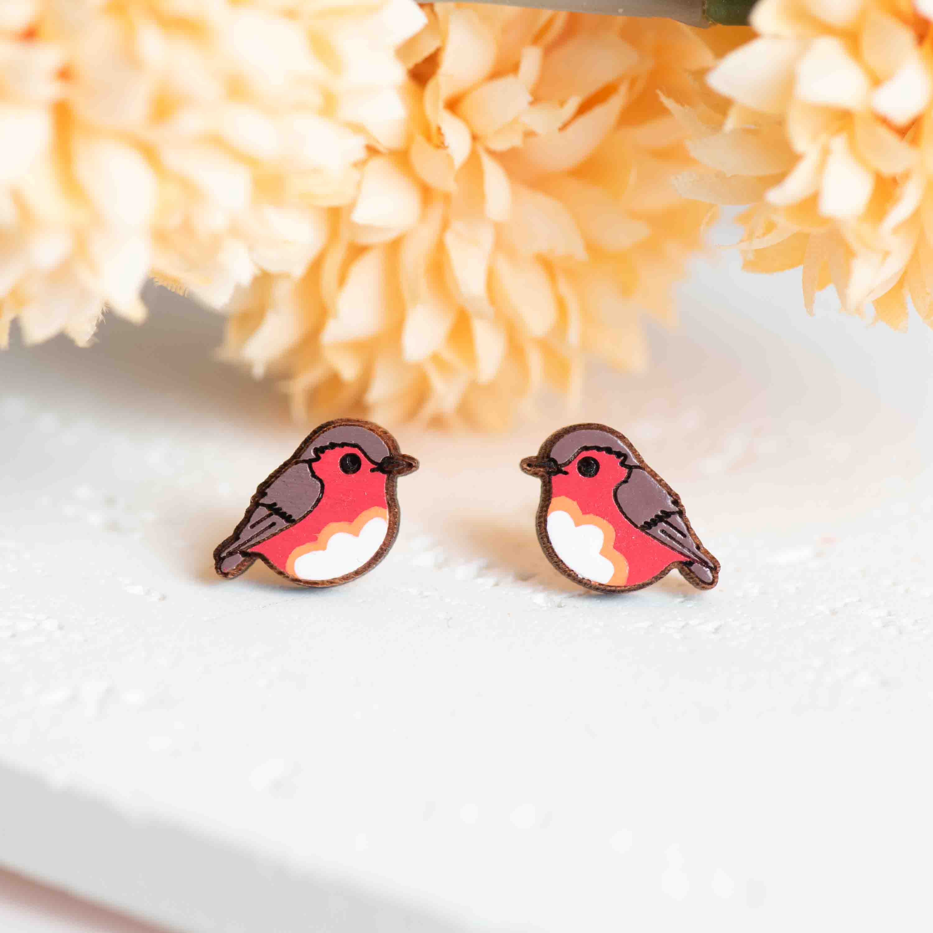 Robin Bird Earrings