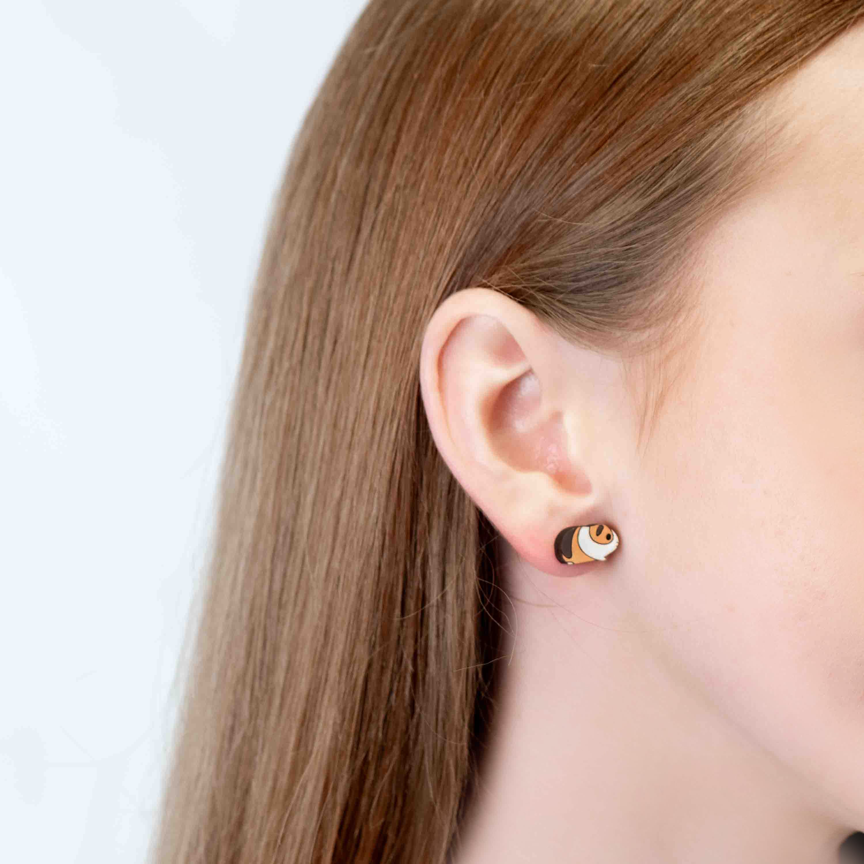 Running Guinea Pig Earrings