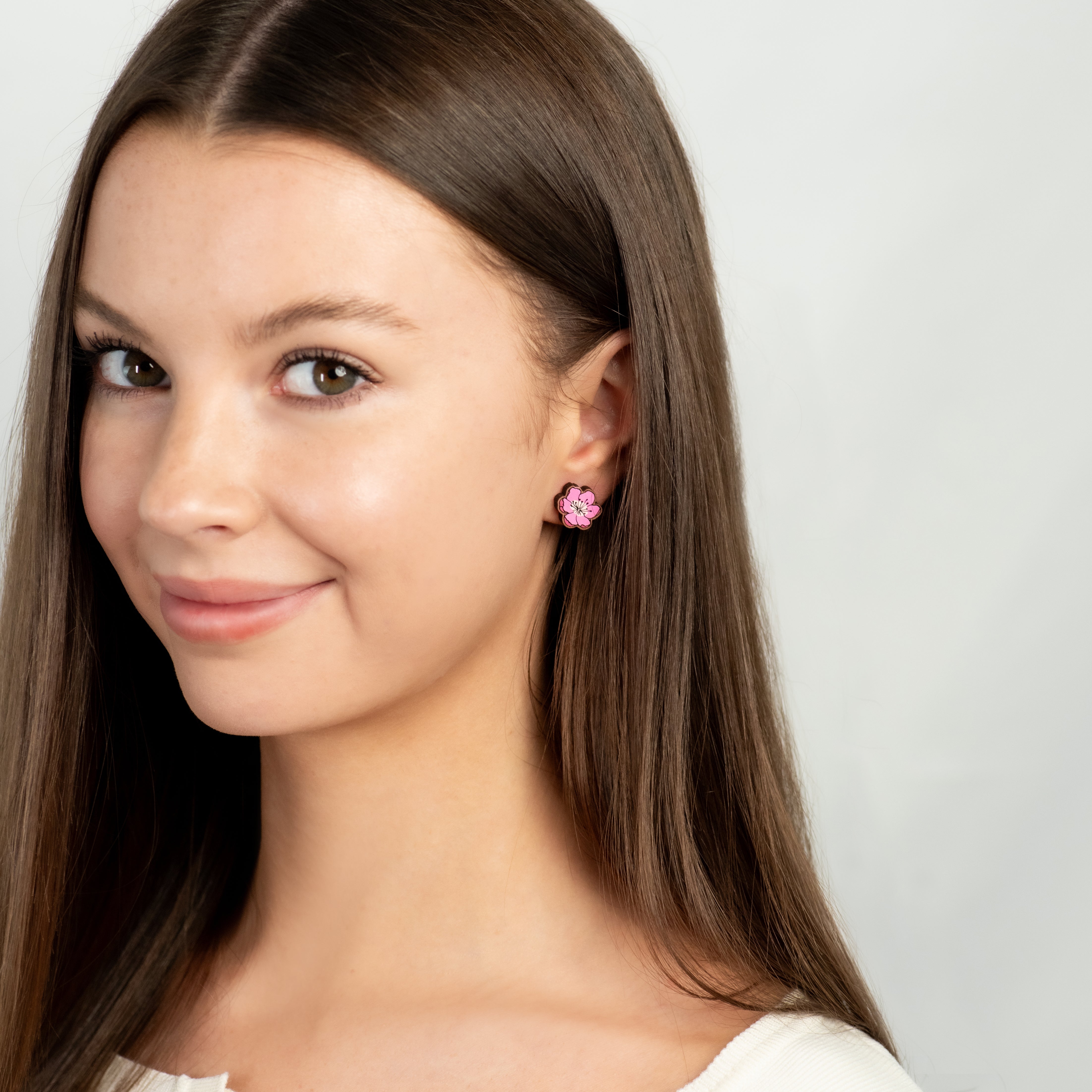 Cherry Blossom Stud Earrings