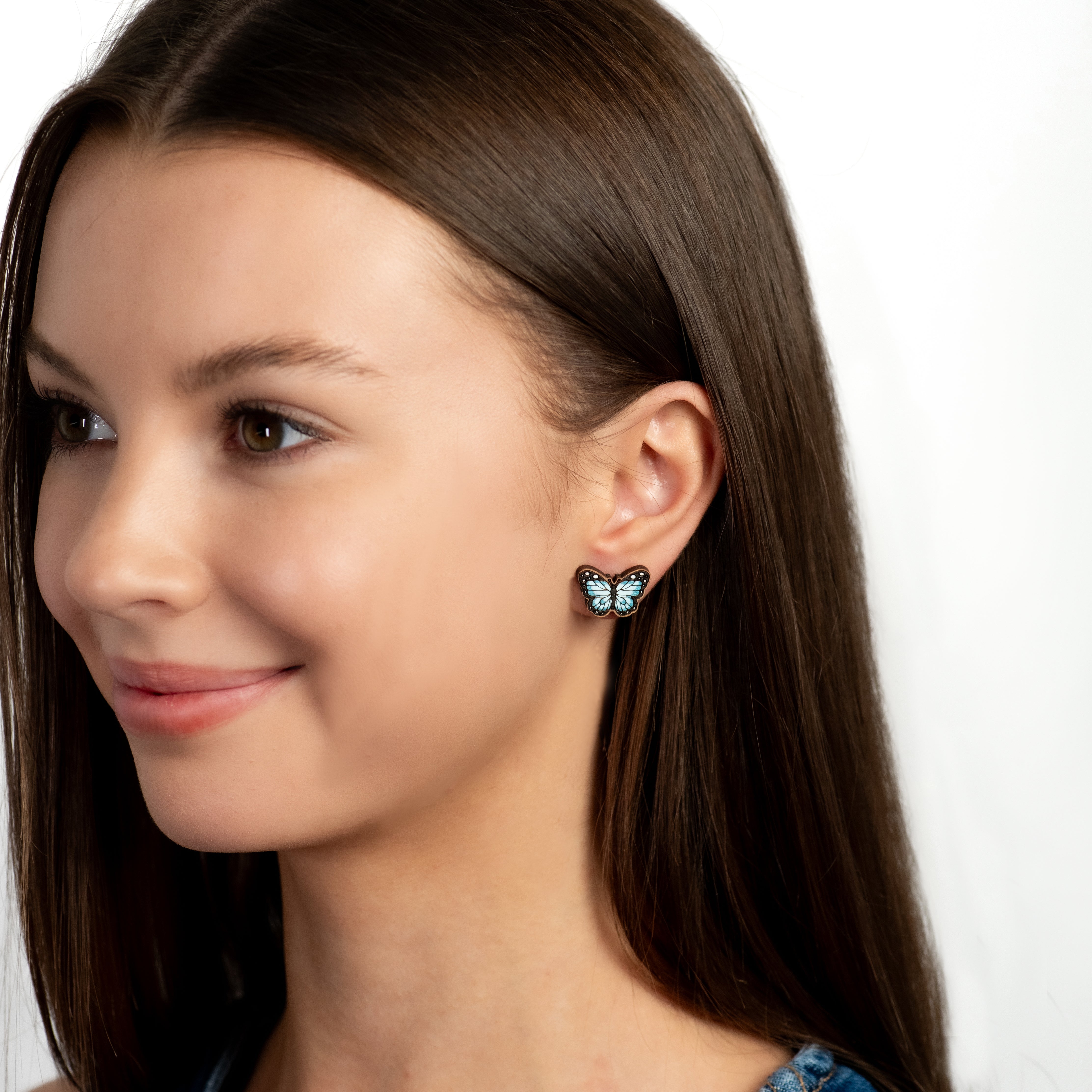 Blue Butterfly Earrings