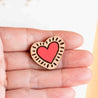 Heart Pin Badge