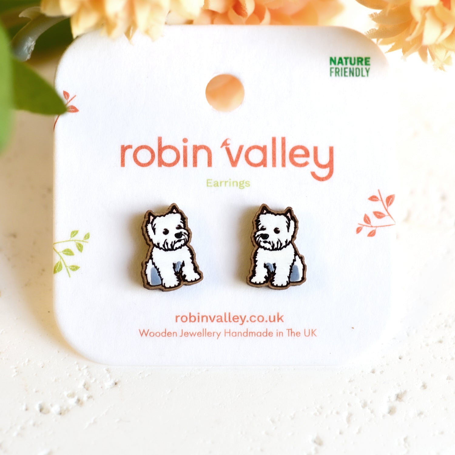 West Highland White Terrier Earrings