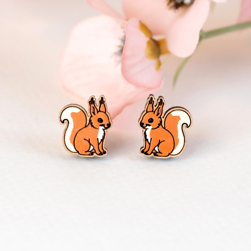 Red Squirrel Earrings - PEL10526
