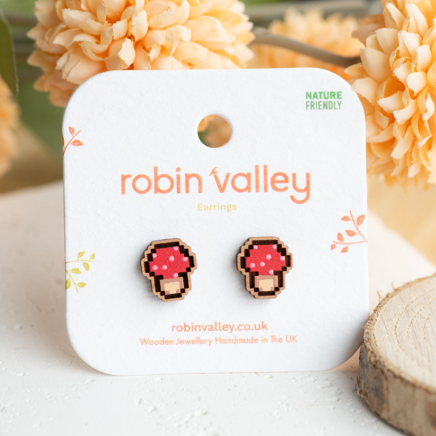 Red Mushroom Earrings – Stardew Valley