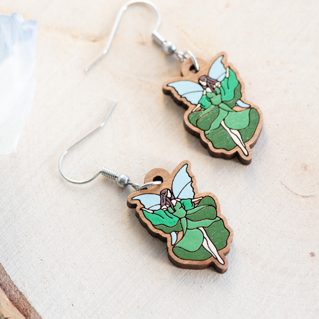 Woods Fairy Hook Earrings
