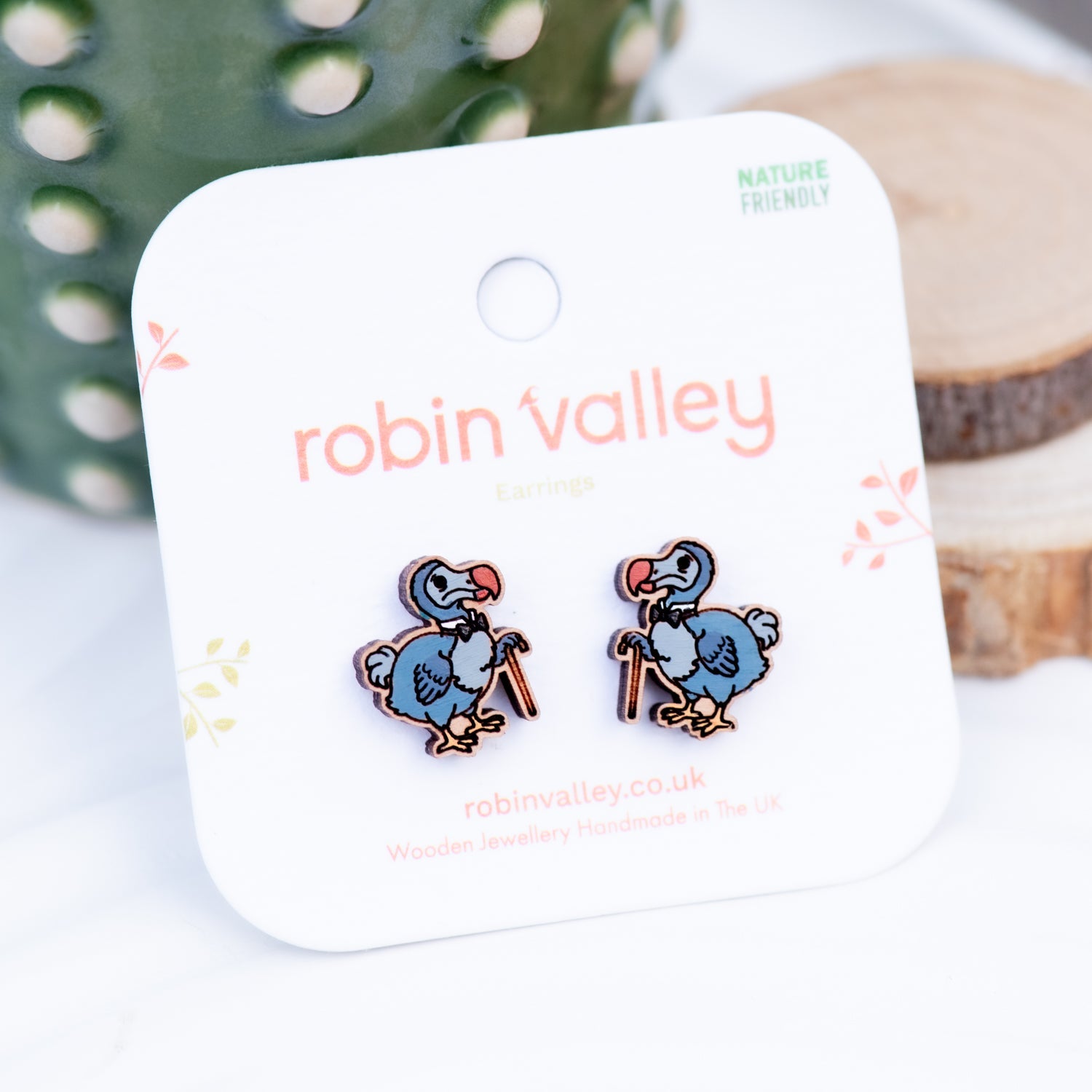 Alice In Wonderland Dodo Earrings - Robin Valley Official Store