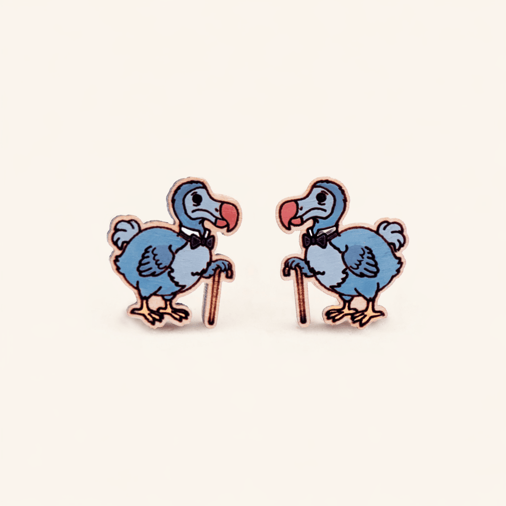 Alice In Wonderland Dodo Earrings - Robin Valley Official Store