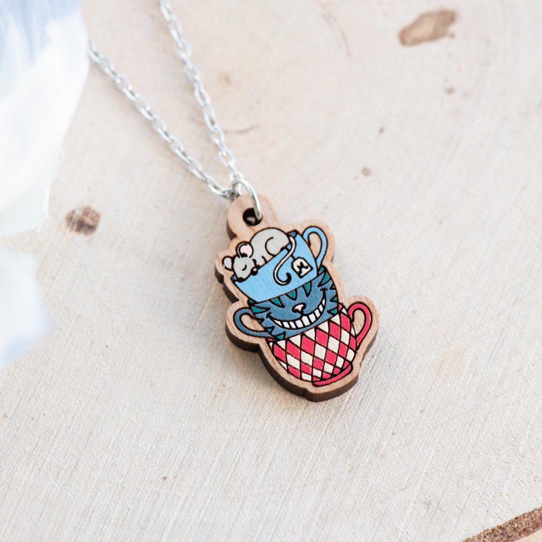 Alice in Wonderland Stacking Cups Necklace - Robin Valley Official Store