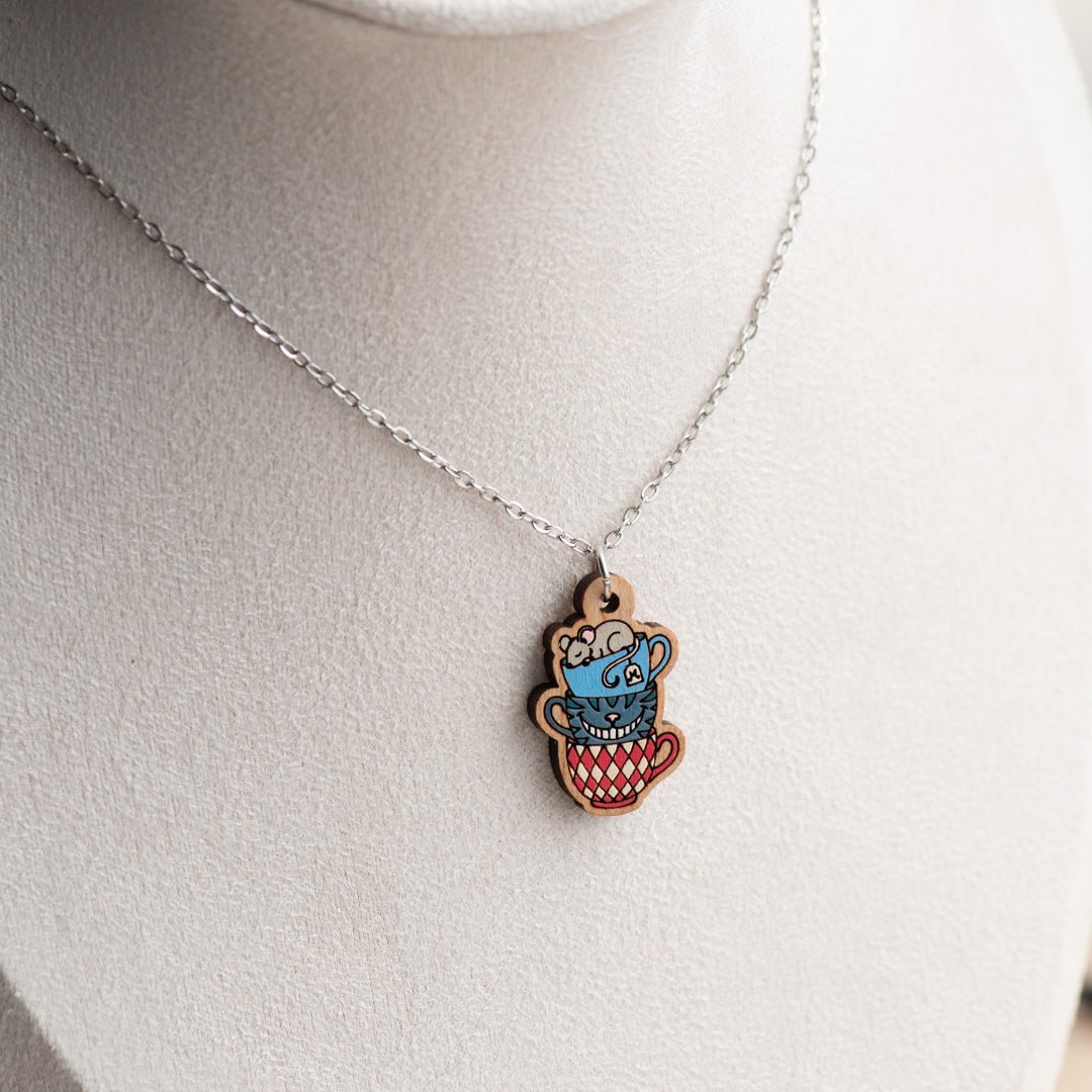 Alice in Wonderland Stacking Cups Necklace - Robin Valley Official Store