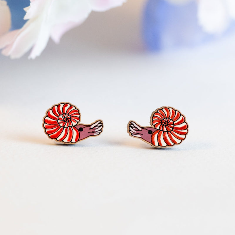 Ammonite Earrings - PET15510 - Robin Valley Official Store