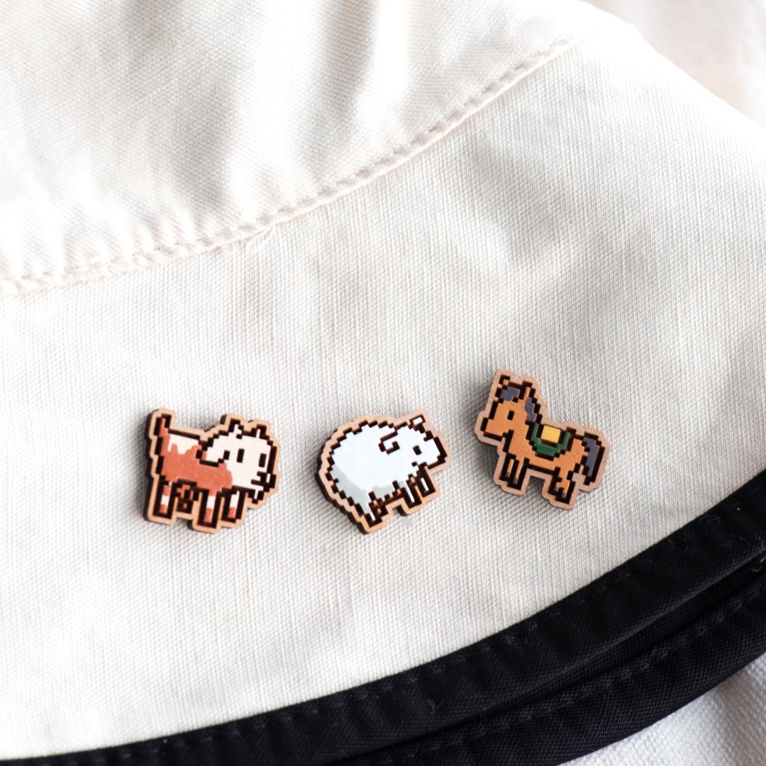 Barn Animal Pin Badges - Stardew Valley - Robin Valley Official Store